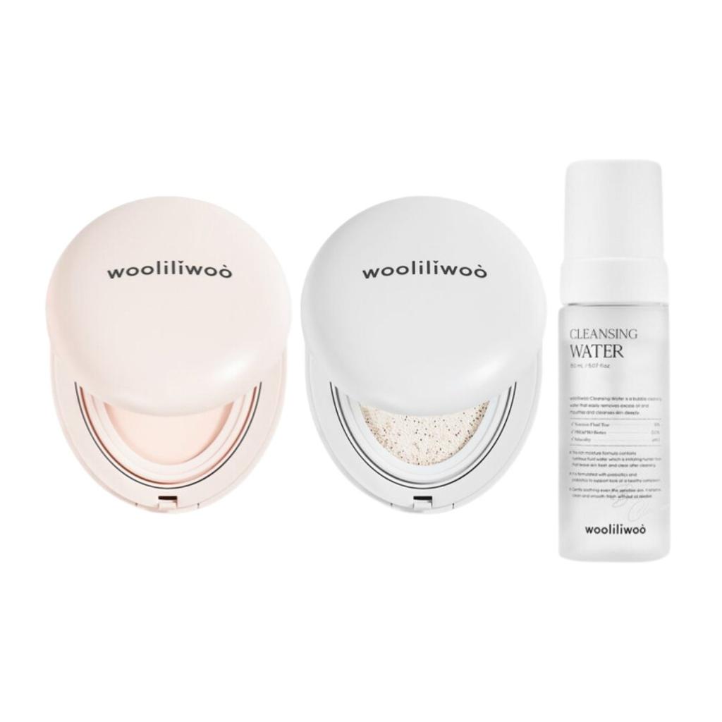 Cheap Woori Riu 3piece set (sun balm, sun cushion, cleansing water