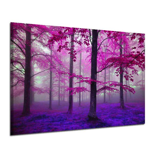 Buy Fashion Home Decor Purple Tree Wall Art Oil Painting Living Room