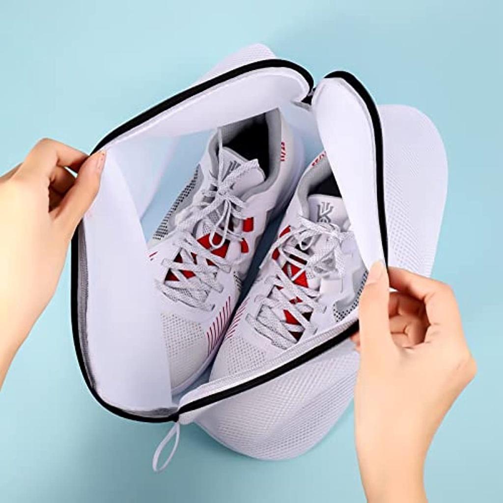 Cheap Pack of 2 Laundry Net for Shoes Trainers Washing Machine Shoe Laundry Bag Shoe Large