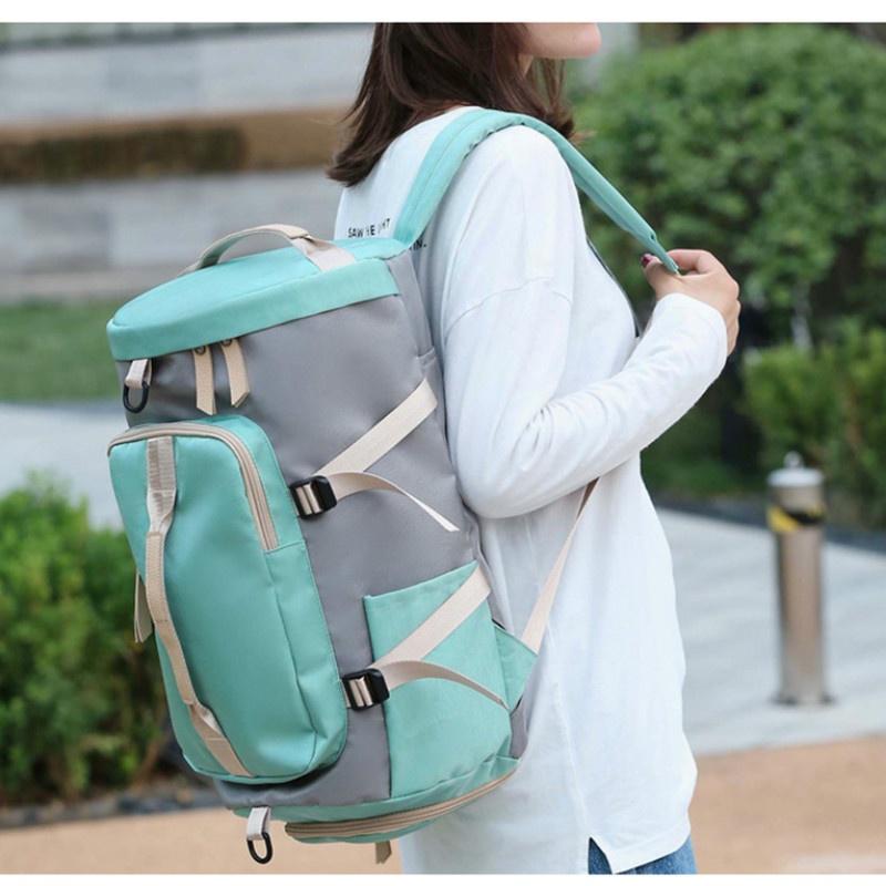 Buy Women Gym Bag Backpack Fitness Bags Outdoor Shoulder Bag Large Capacity Travel Bag at