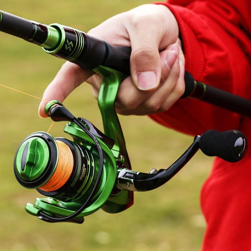 Buy Fishing Rod Combos Telescopic Fishing Rod 14BB Metal Spinning Reel Fishing Rods Bass Trout