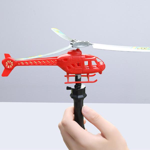 Pull String Helicopter Funny Educational Gift Toy Zoom Copter for Kids