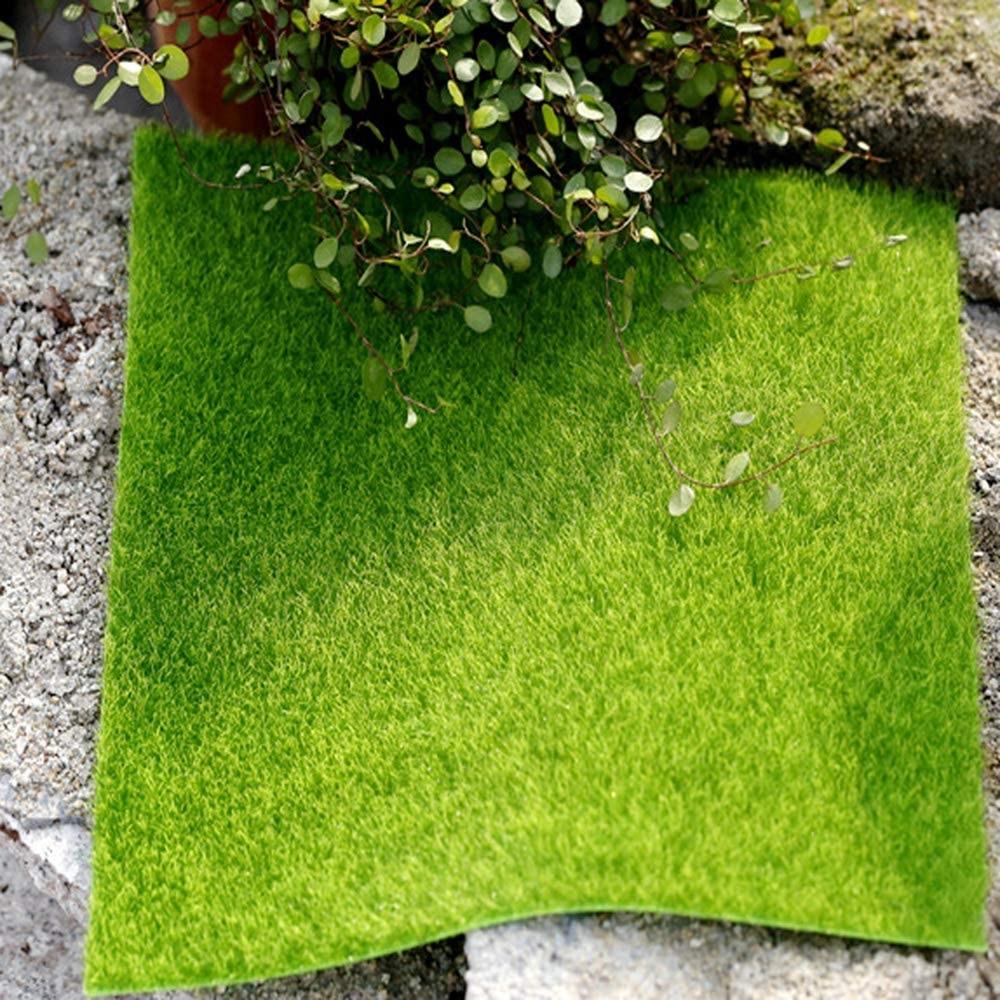 4pcs Simulation Fake Moss Micro Landscape Ornaments Green Material