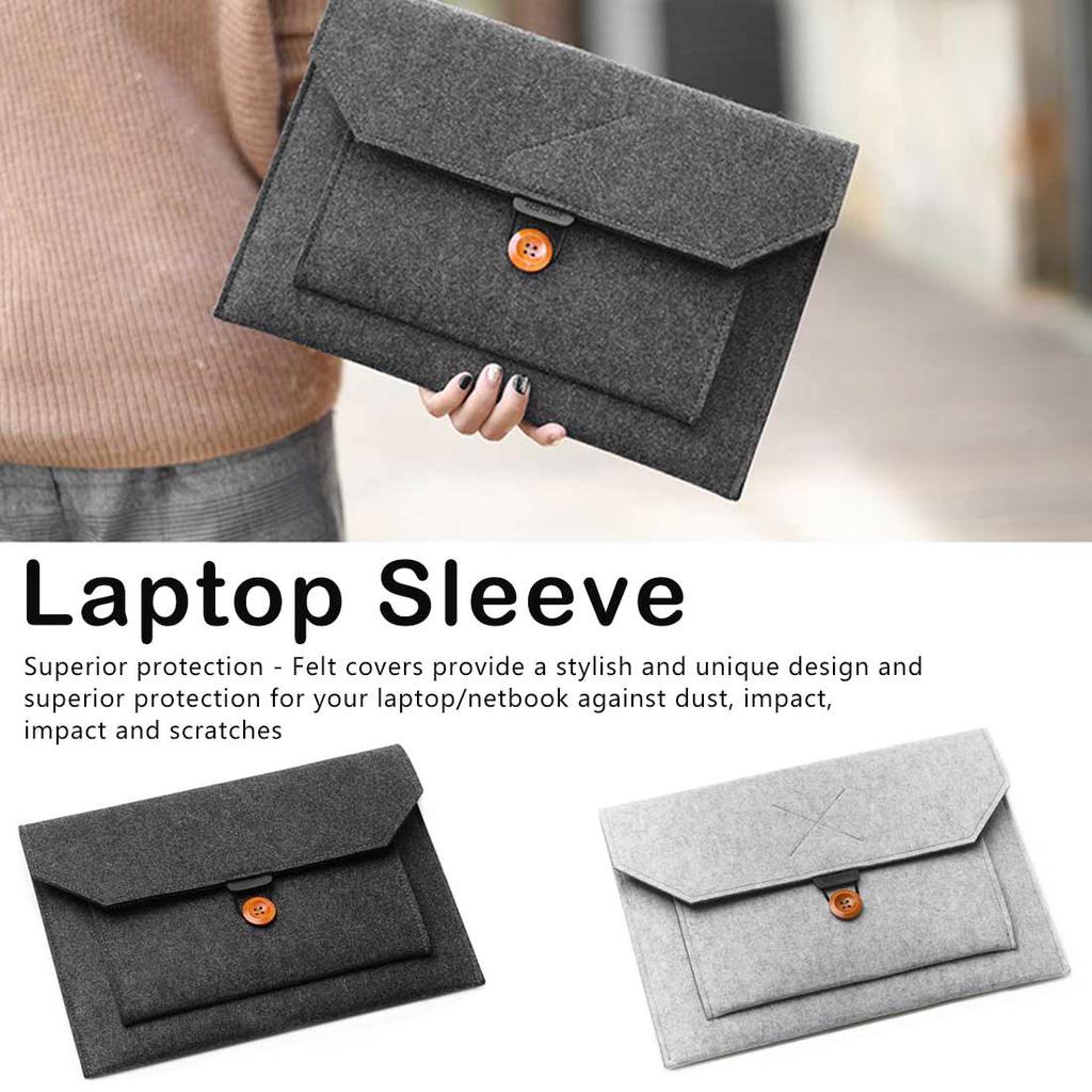 Buy Wool Felt Laptop Sleeve Bag Notebook Handbag For Macbook Air Pro 12