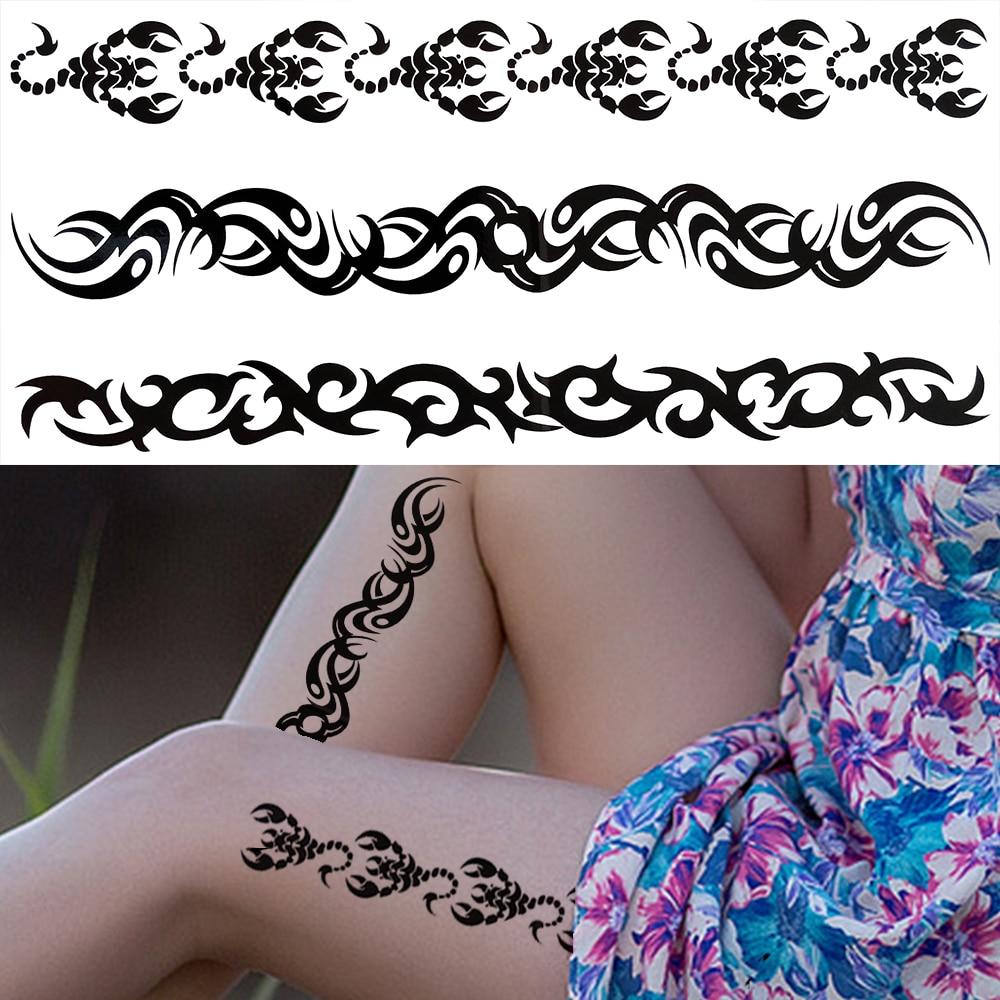 Pizzo Tribal Scorpion Temporary Tattoos For Women Men Adulti Spine Henna Falso Tatuaggio Adesivo Trasferimento Acqua Sesy Tatoos Coscia Acquista In Modo Economico — Spedizione Gratuita, Recensioni Reali Con Foto — Joom 1000_x_1000_jpg