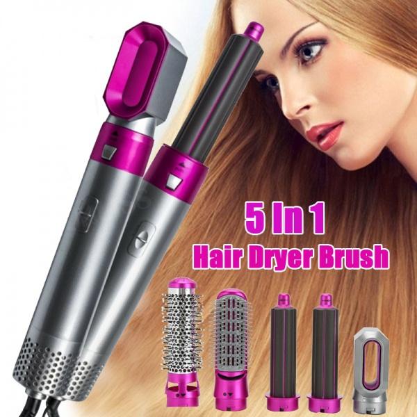 Buy 5 In 1 Electric Hair Dryer Straightener Brush Blow Dryer Air Hair