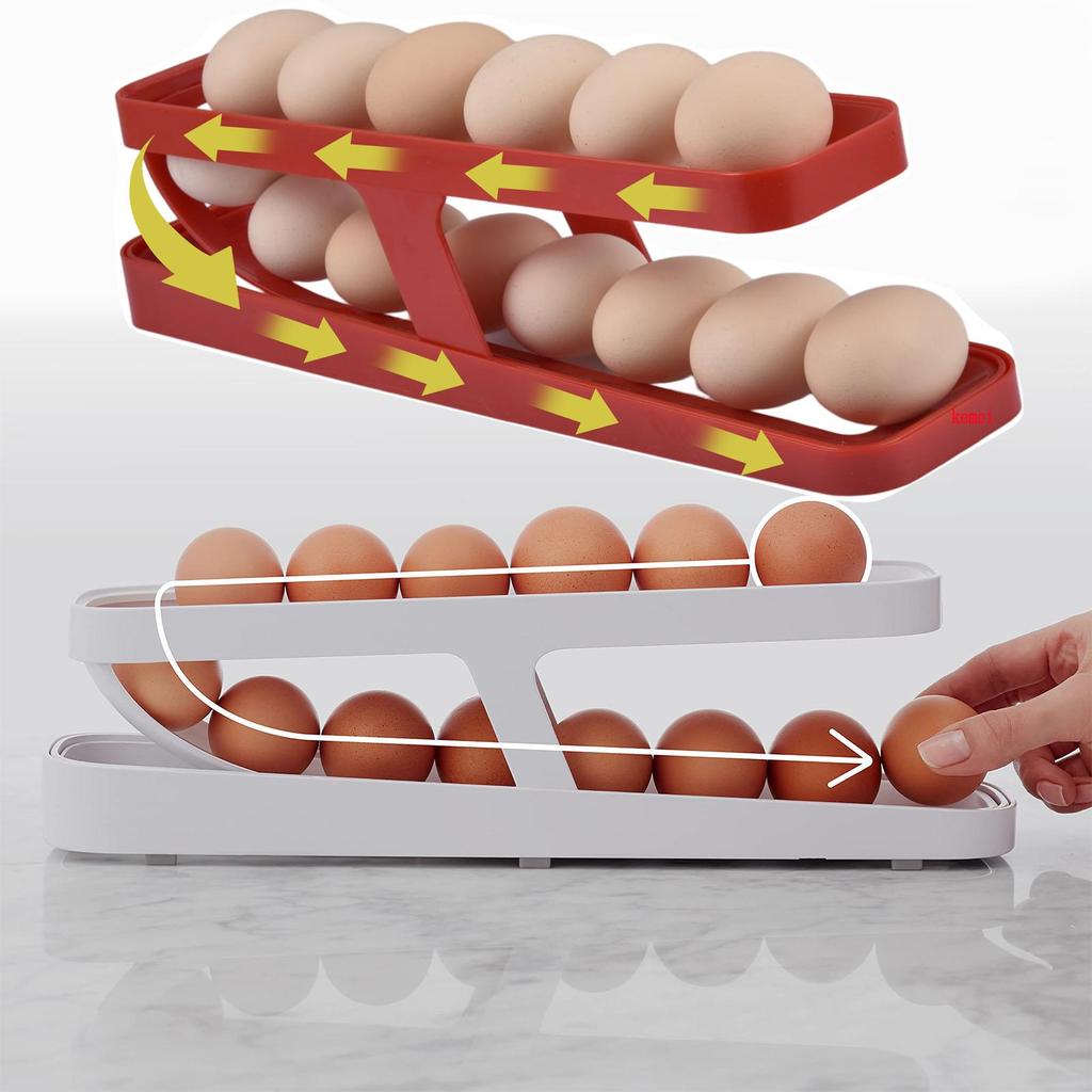 Buy Automatic Scrolling Egg Rack Holder Storage Box Egg Basket