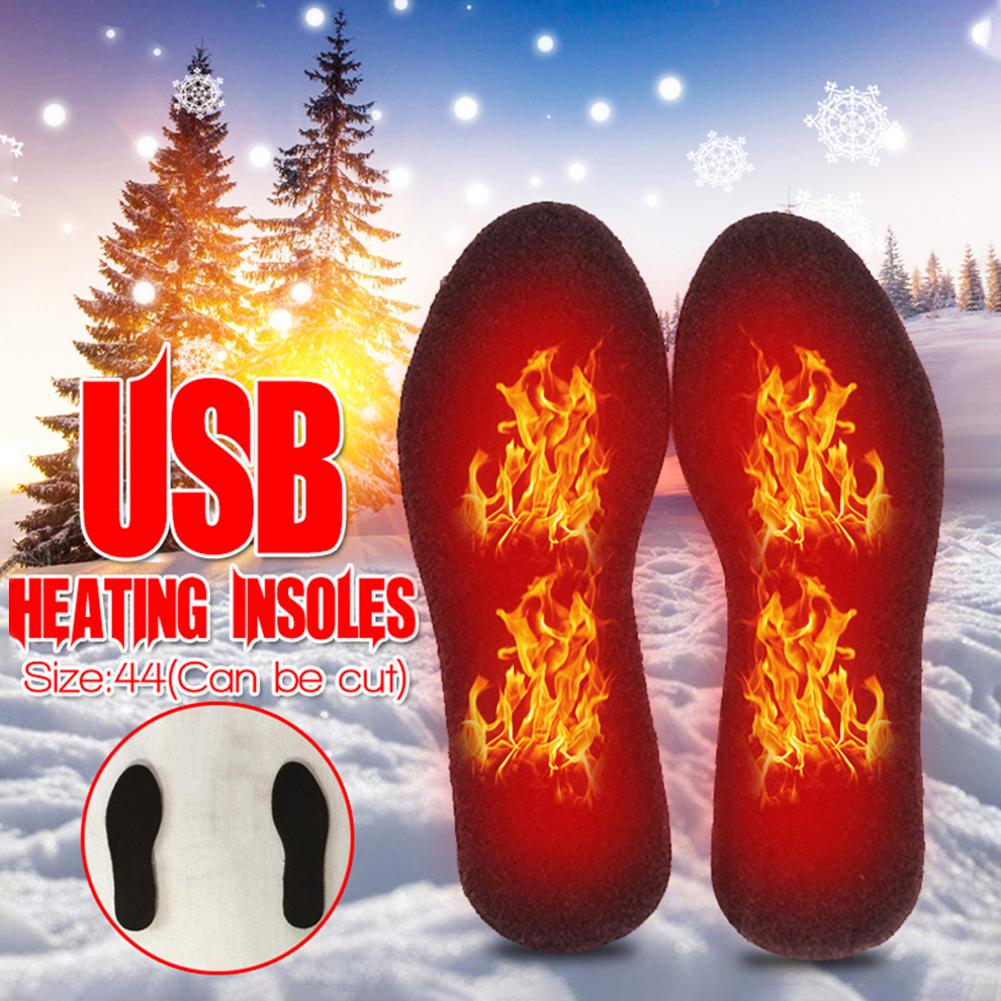 1 Pair Electric Heated Shoe Insoles Feet Heater USB Foot Winter Warmer Padsbuy at a low prices