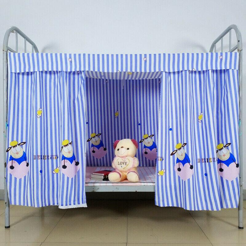 Buy Single Bed Printed Curtain Students Dormitory Bunk Bed Nets