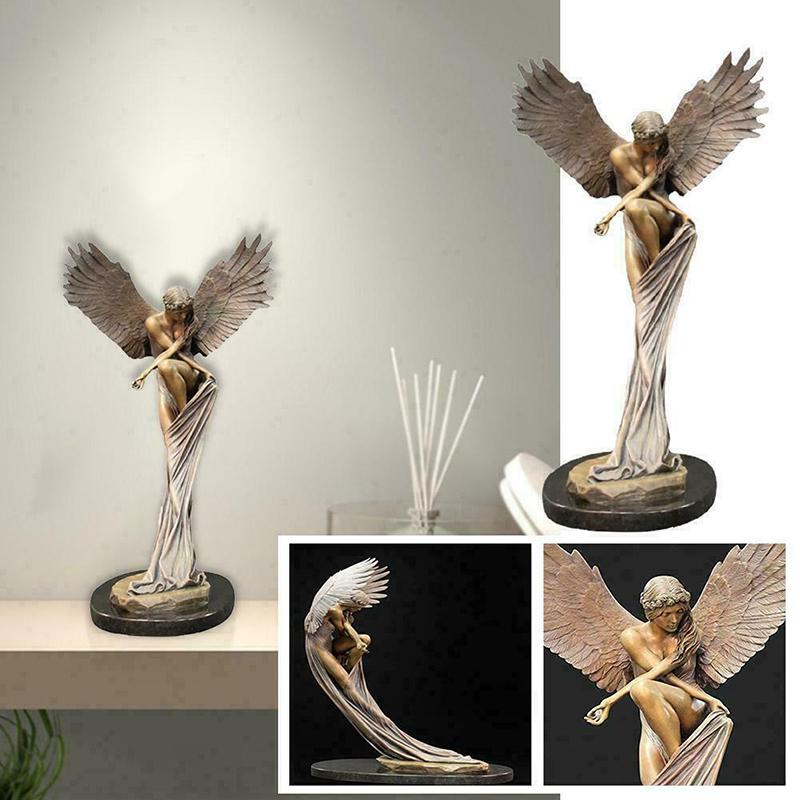 Buy IDH Art Tabletop Female Form Redemption Angel Wing Sculpture Statue
