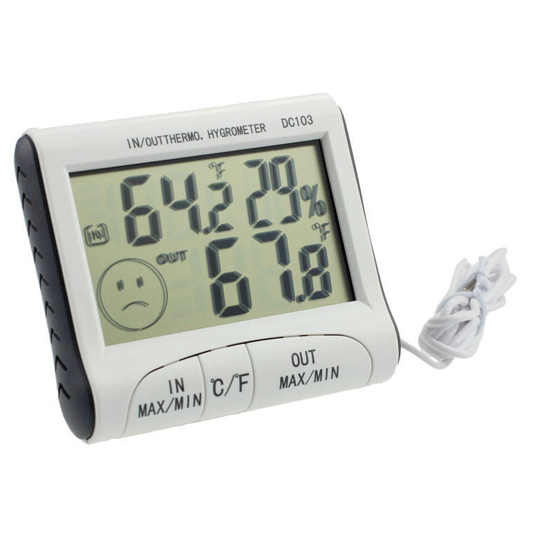 Thermometers & Meteorological Instruments 1X DC103 Digital LCD Indoor