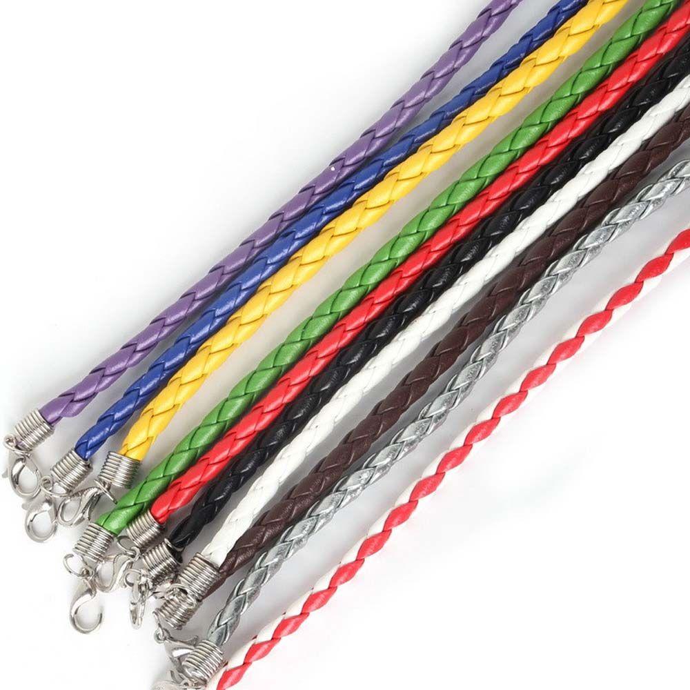 Buy Lobster Clasp 10pcs/lot Bangle Cord Leather Rope DIY Making Jewelry