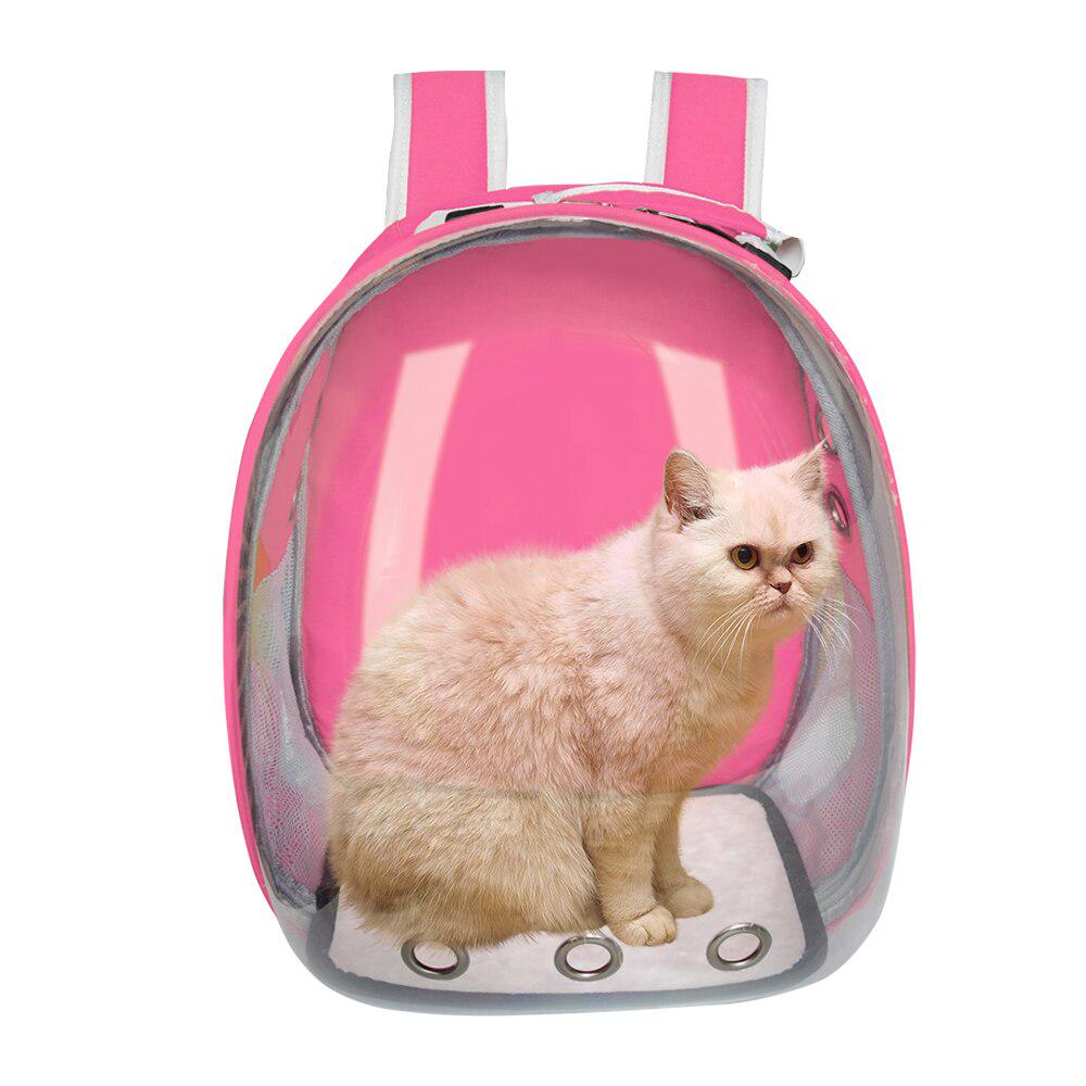 Buy Cat Backpack Breathable Transparent Dog Cat Backpack Cat Box Cage