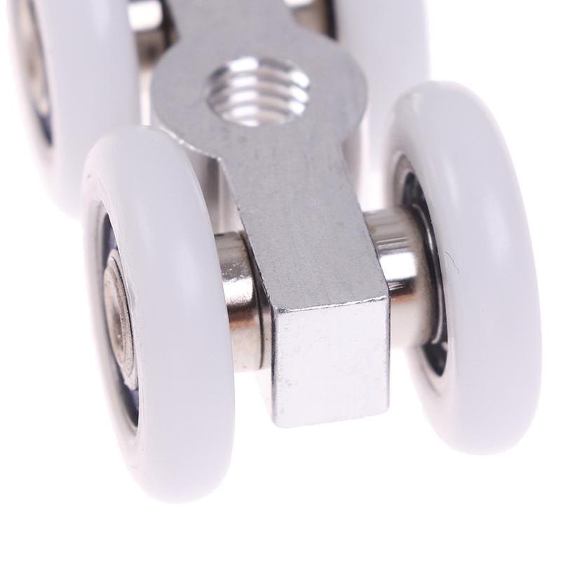 Buy 1Pair Sliding Door Rollers 4 Wheels Hanging Home Door Accessories