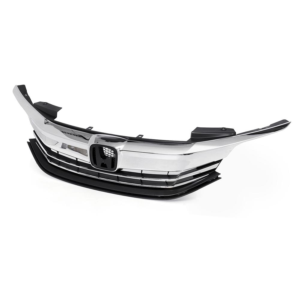 Front Bumper Grille For 20162017 9Th Gen Honda Accord Sedan Chrome