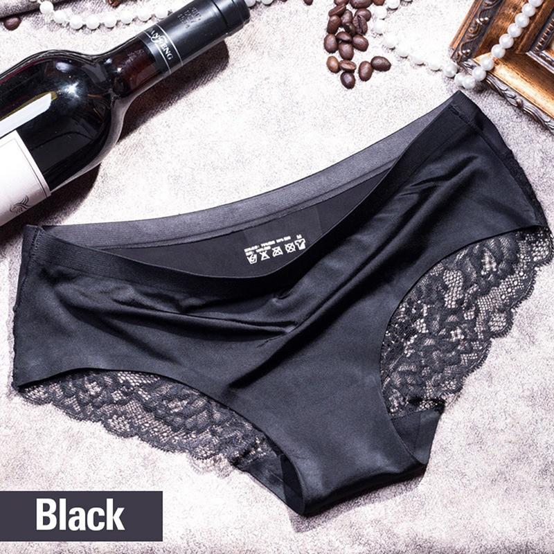 Buy Lace Sexy Ice Silk Seamless Plus Size Ladies Underwear Fashion