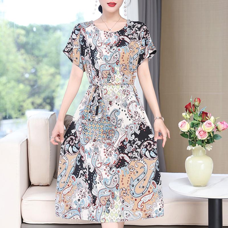 Cheap Elegant Dresses for Women 2023 New Casual Slim Summer Midi Dress