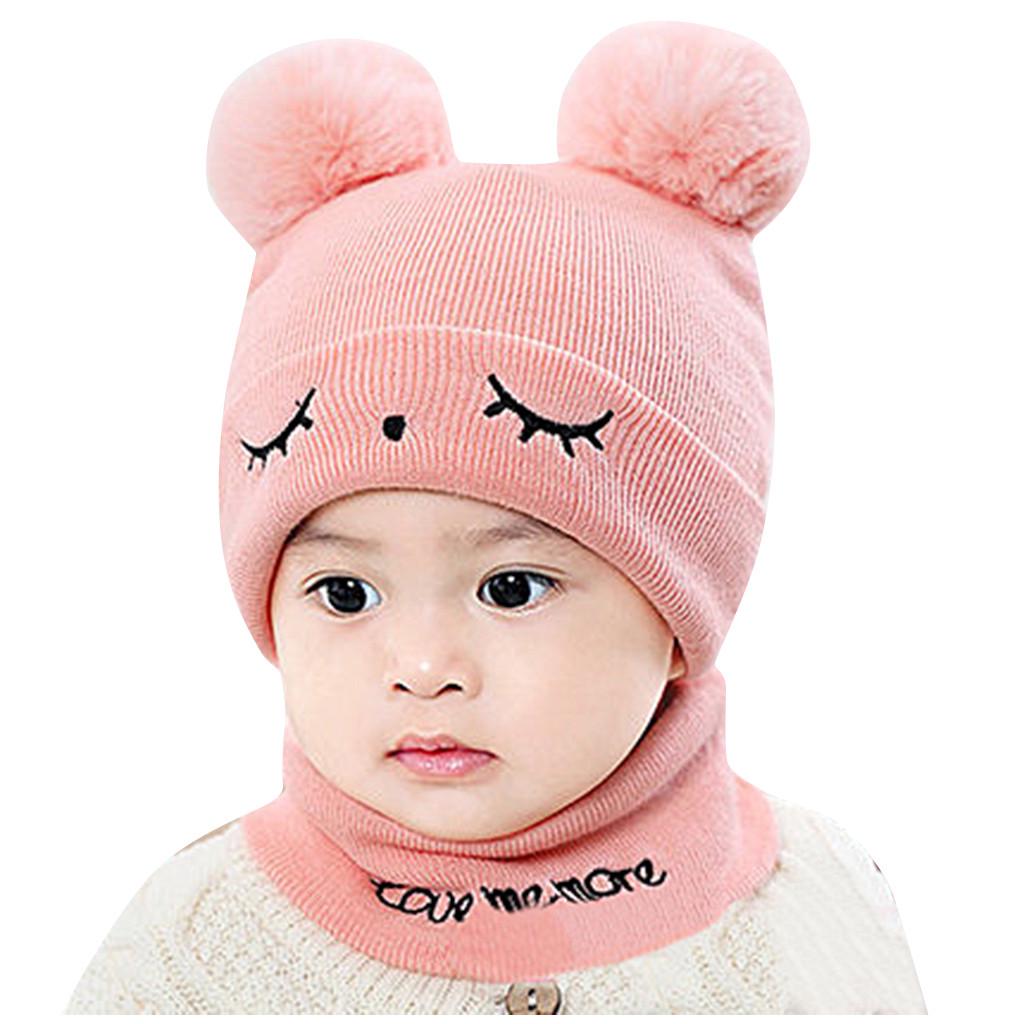 Buy Newborn Kids Baby Boy Girl Pom Hat Winter Warm Knit Crochet Beanie