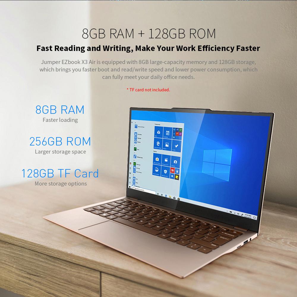 Jumper Ezbook X3 Air Notebook Intel N4100 13.3 pulgadas 1920 * 1080 8GB