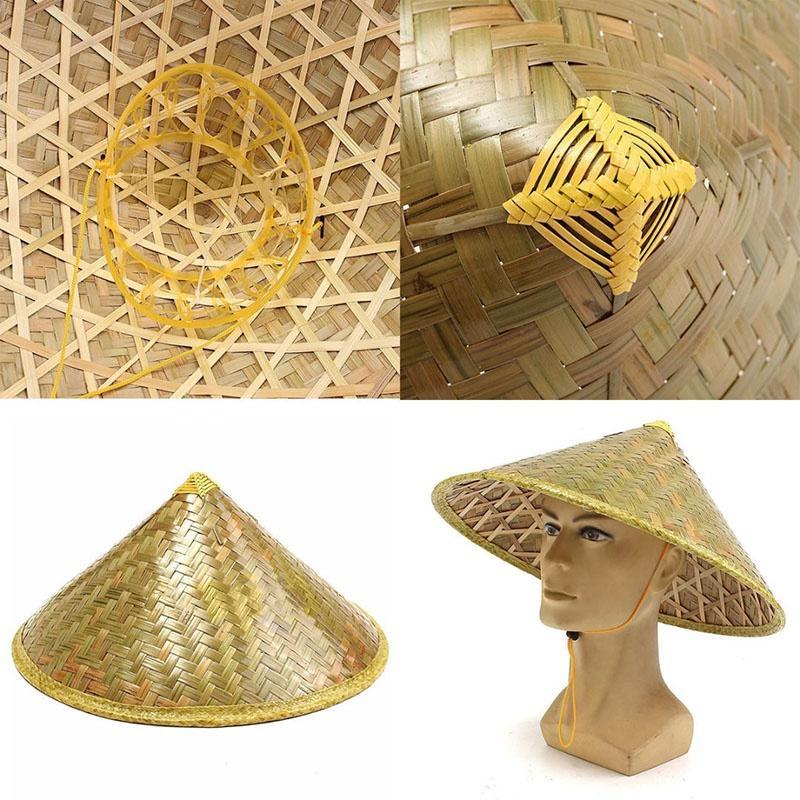 Buy Oriental Chinese Vietnamese Coolie Straw Bamboo Sun Hat Farmer