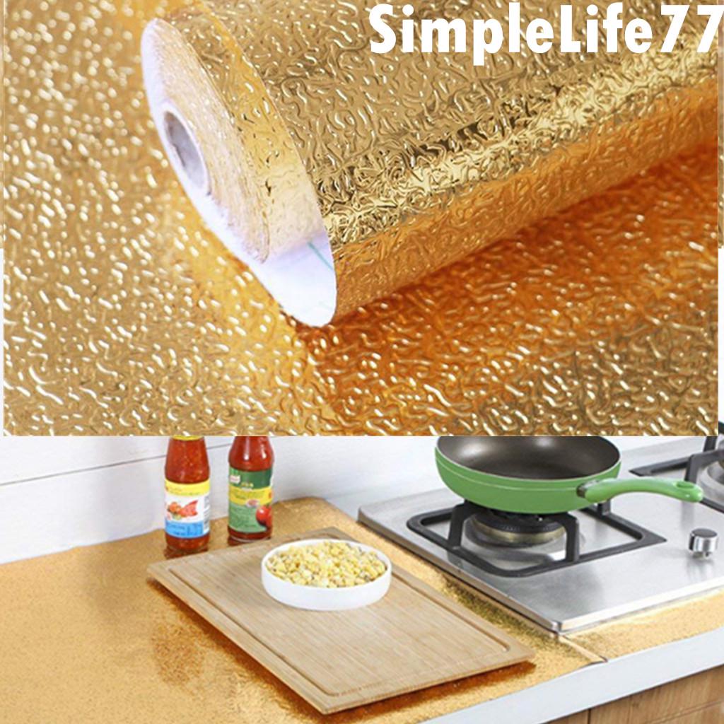 Buy DIY Waterproof Oil Proof Aluminum Foil Self Adhesive Wall Sticker at affordable prices