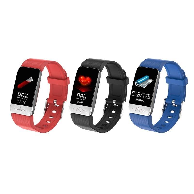 Buy T1S Smart Bracelet Tempurature Heart Rate Monitor Bluetooth Fitness