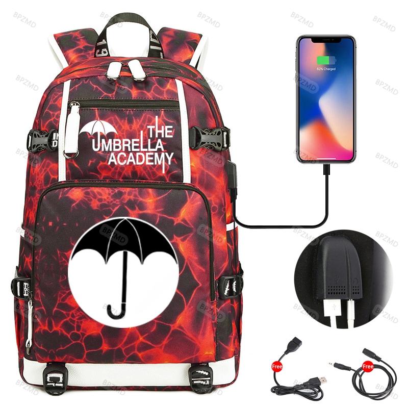 The Umbrella Academy Backpack travel backpack student backpacks USB