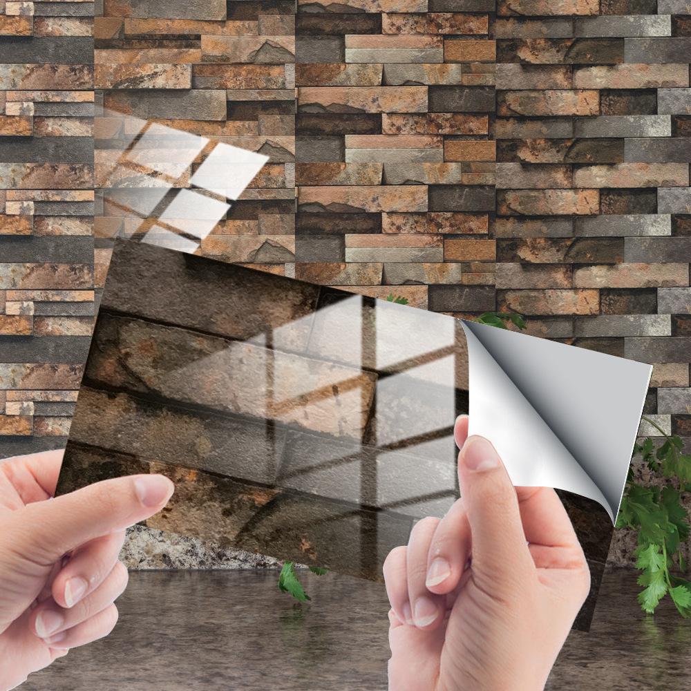 Buy 12Pcs 3D Crystal Tile Sticker Selfadhesive Waterproof Imitation