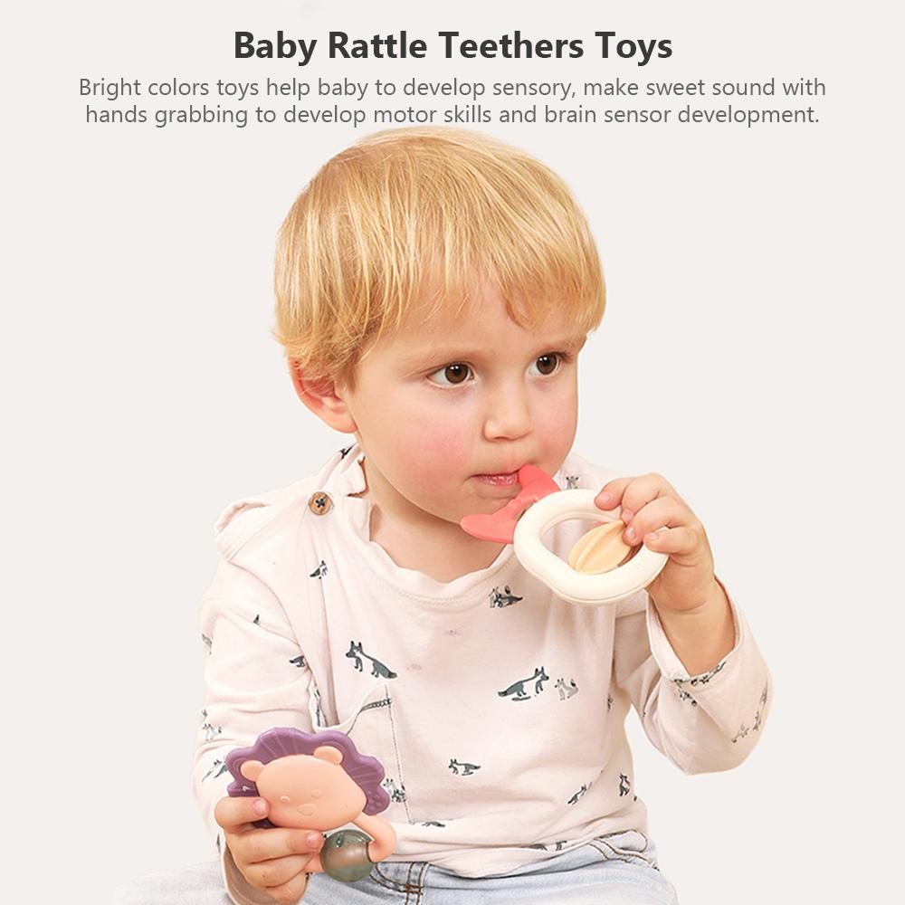 Satın alın Baby Rattles Teethers Toys Set Grasping Toys Spin Shaking