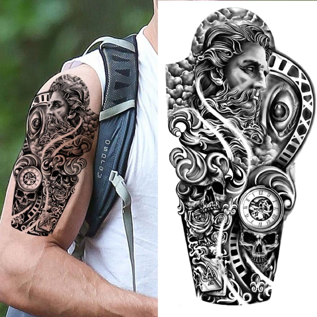 Buy Black Peony Flower Half Sleeve Tattoo Sticker For Women Men Mamba Snake Dahlia Temporary Tattoos Diy Forearm Thigh Fake Tatoos At Affordable Prices — Free Shipping, Real Reviews With Photos — Joom 1024_x_1024_jpg