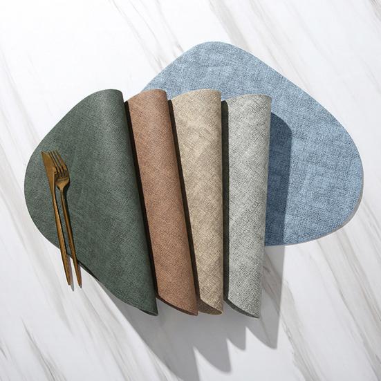 Купить Faux Leather Placemat Waterproof HeatResistant Nonslip Heat Insulation Dishwasher Safe