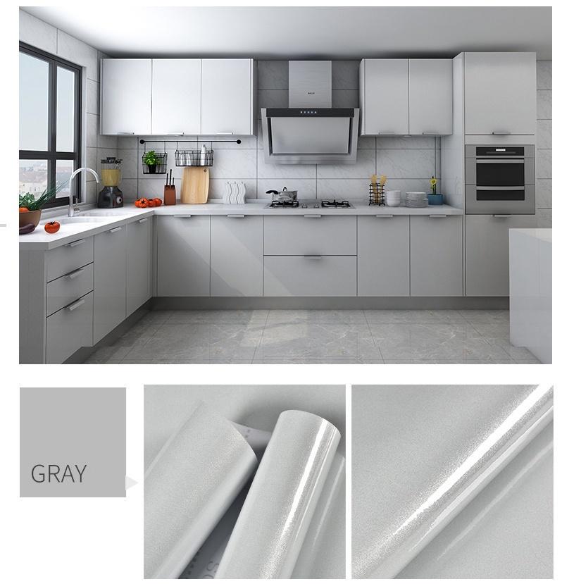 Buy 15M Glossy Solid Color Wallpaper Roll Waterproof Self Adhesive