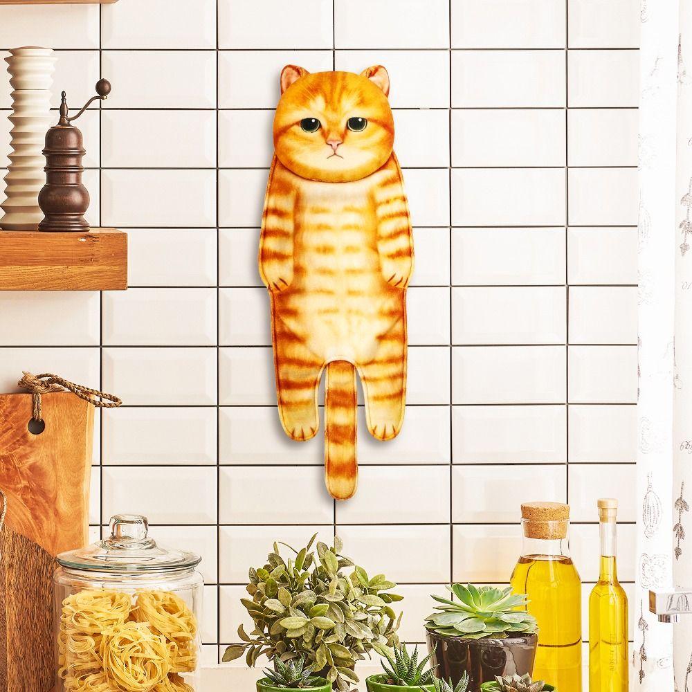 Satın alın Cute Bathroom Kitchen Funny Decor Hanging Washcloths Cute