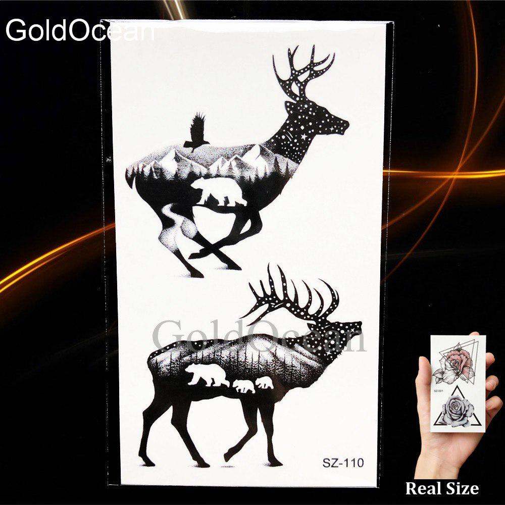 Buy 1Pc Watercolor Bulb Body Art Deer Tattoo Sticker Arm Forest Wolf Flash Hand Unicorn At Affordable Prices — Free Shipping, Real Reviews With Photos — Joom 1000_x_1000_jpg