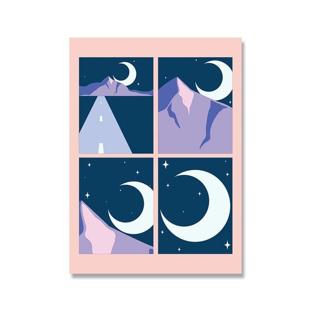 Buy Vibes Abstract Art Pink Quote Poster Print London Groovy Retro