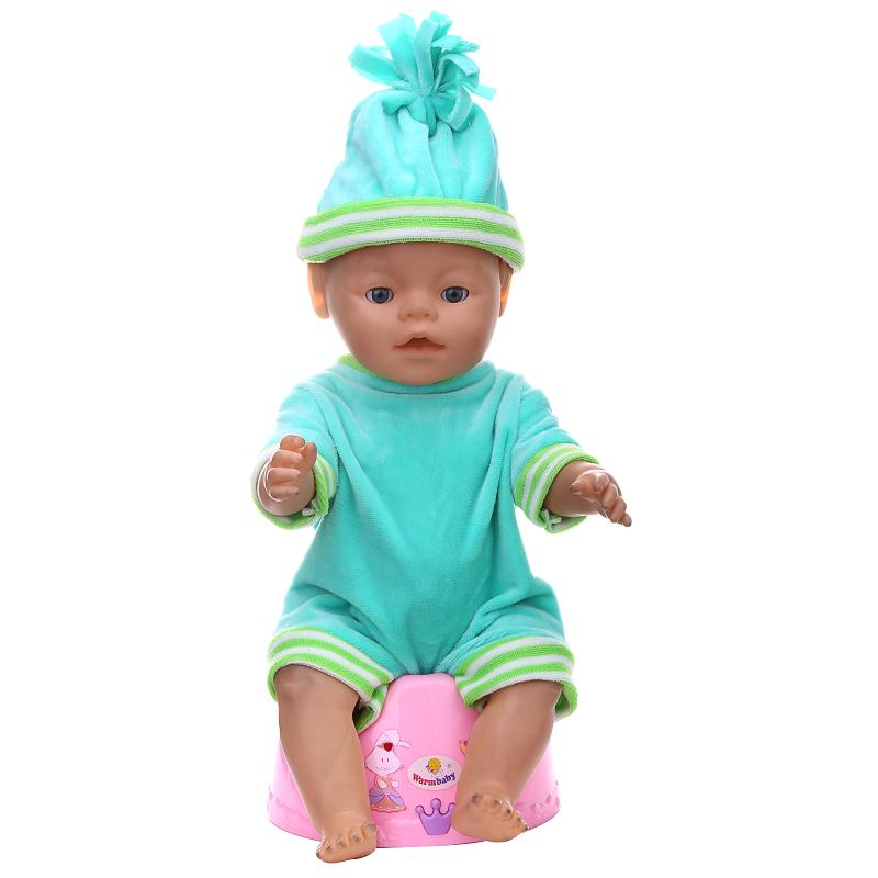Cheap Baby Doll Clothes Cute Round Hat+ Short Jumpsuits Suit Clothes