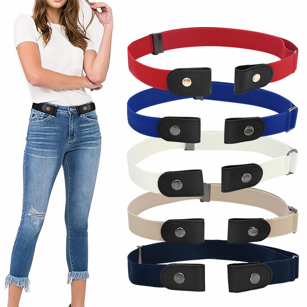 Buy Unisex Belt Bucklefree Rubber Waist Belt Elastic Waist Strap for