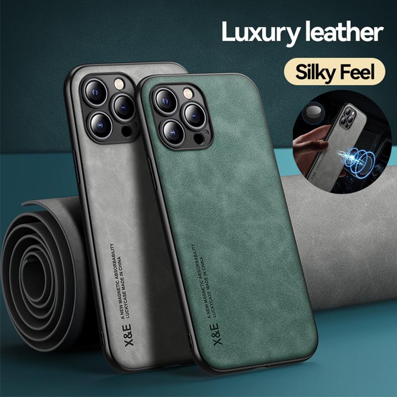 Cheap Lambskin Leather Shockproof Phone Back Cover Case For
