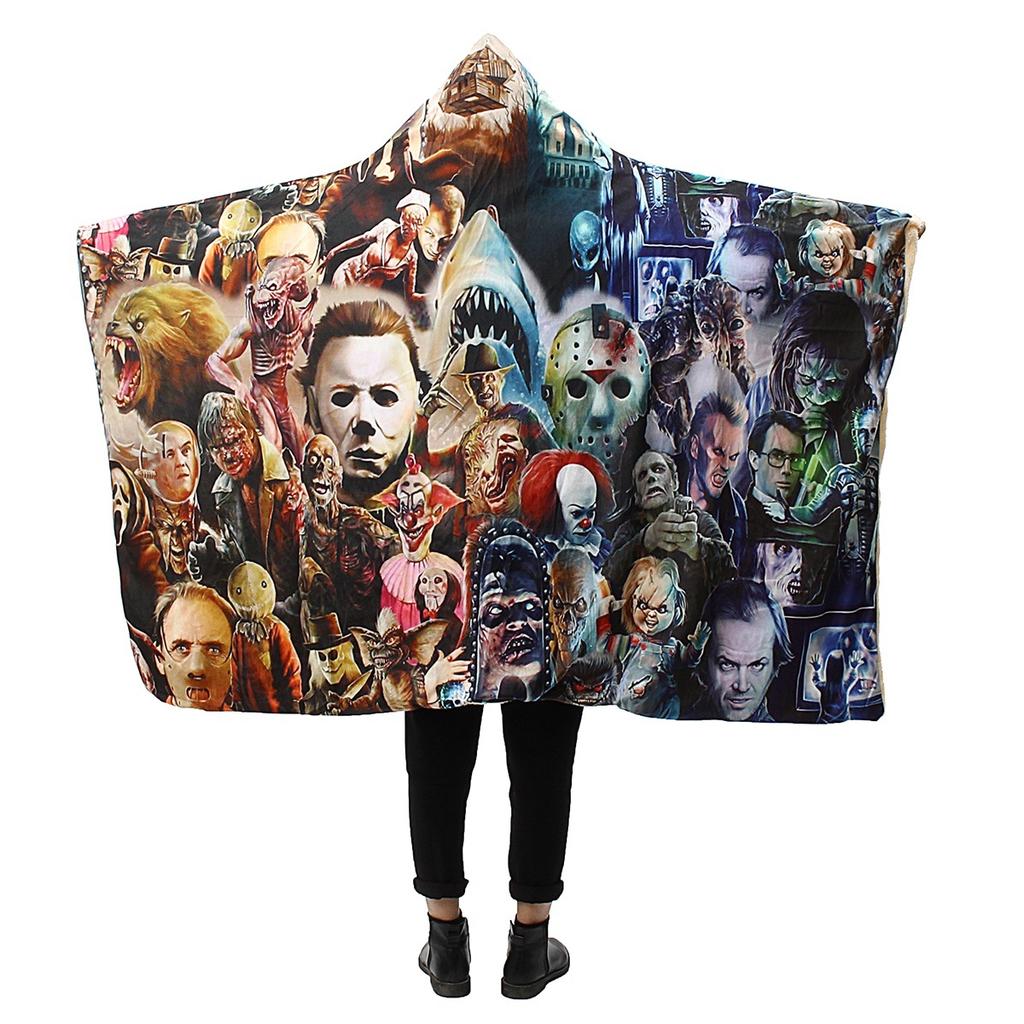 Buy Horror Movie Character Hooded Blanket for Gothic Killers Sherpa
