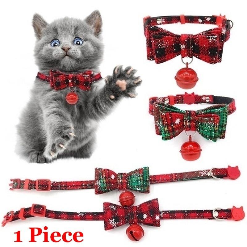 Buy Christmas Pets Small Dogs Cats Collars Snowflake Bowknot Puppy Cat