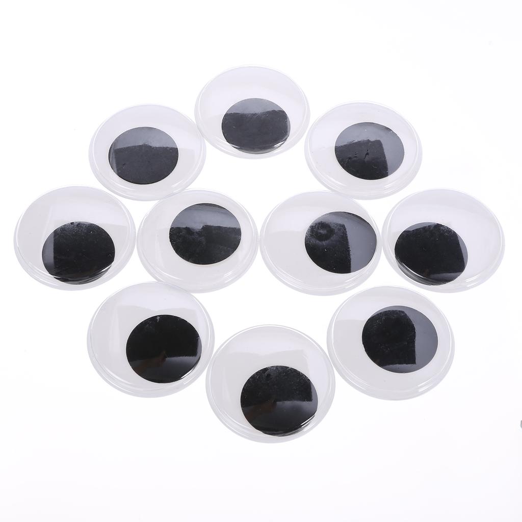 Buy Peigu 10pcs New 50mm Big Black Wiggle Giant Googly Eyes For DIY