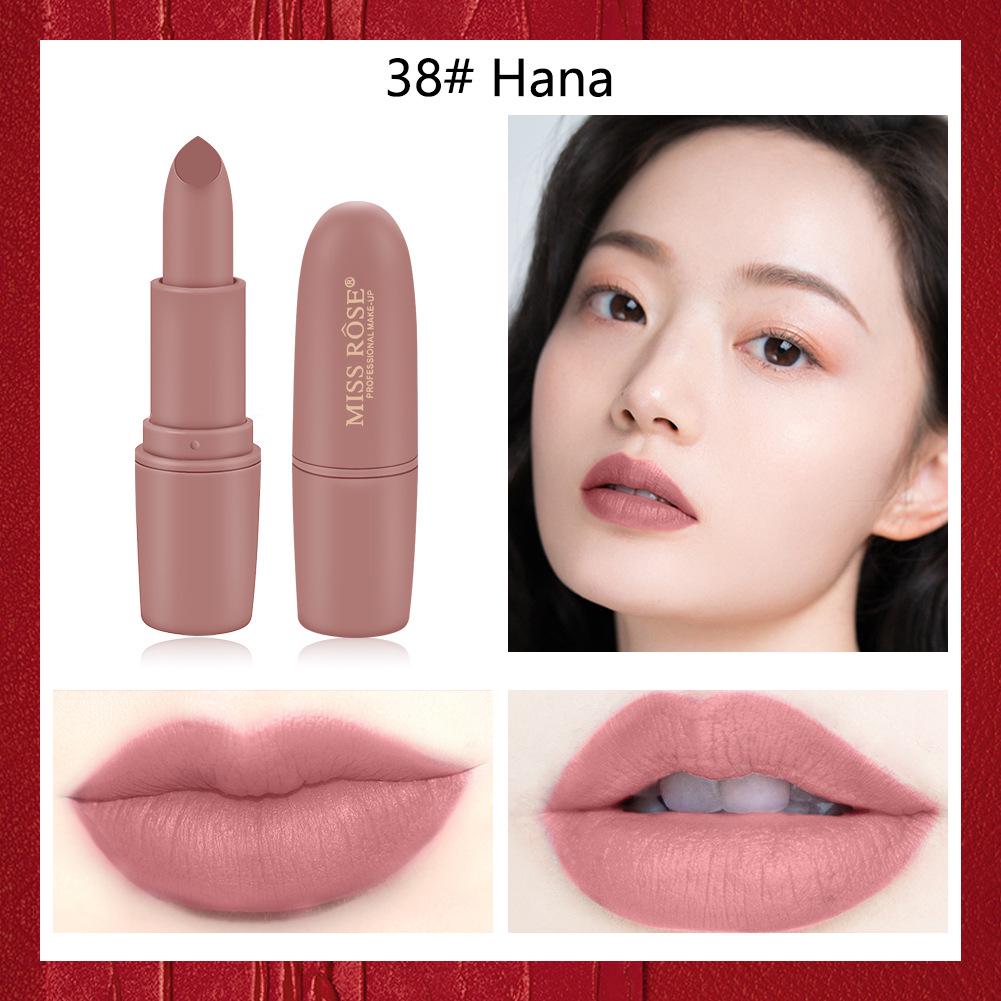 MISS ROSE Lipstick Sexy Lip Color Cosmetics Waterproof Long Lasting