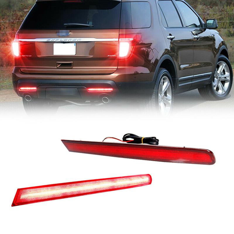 Buy 2PCS Sides LED Bumper Reflectors Rear Fog Lights Kit For 20112015
