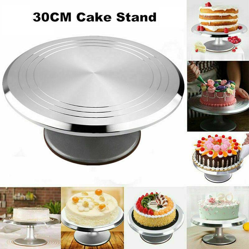 Buy 12" Cake Turntable Kitchen Rotation Decorating Revolving Display