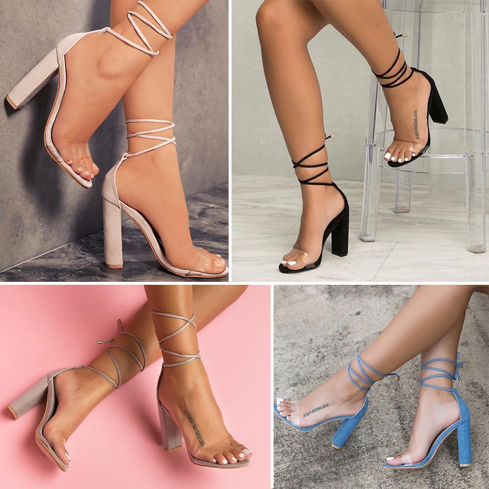 Buy Women Fashion Sexy Highheeled Shoes Sandals Casual Shoes Simple High Heels Sandals at
