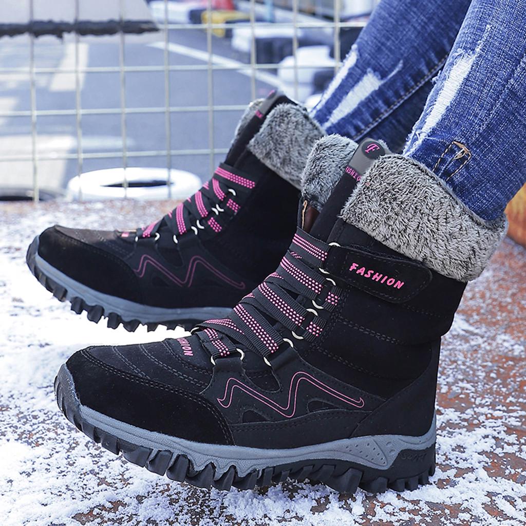 Buy Women's Winter Antiskid Thermal Villi High Top Boots at affordable