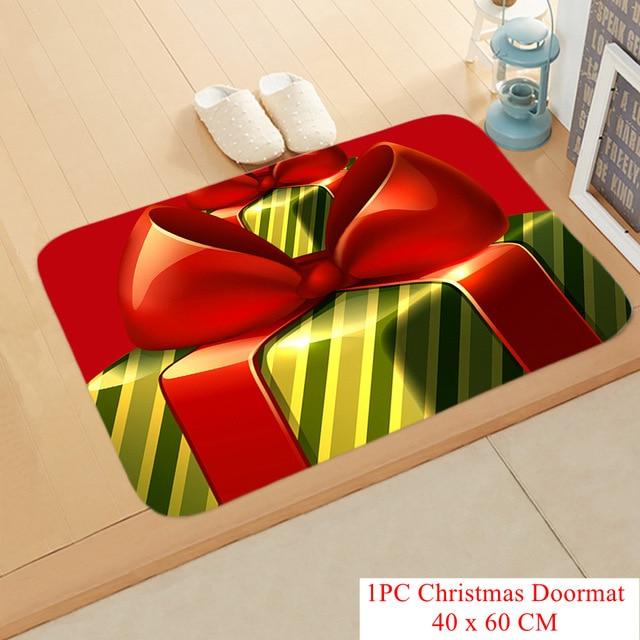 Cheap Christmas Doormat Kitchen Mat Santa Claus NonSlip Rug Christmas