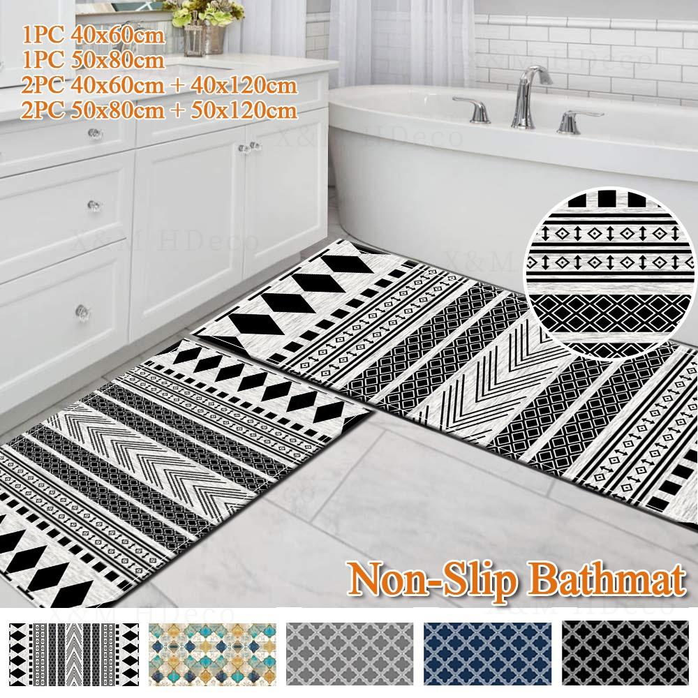 Cheap Checkered Morocco Kitchen Carpet NonSlip Kitchen Mat Area Rugs