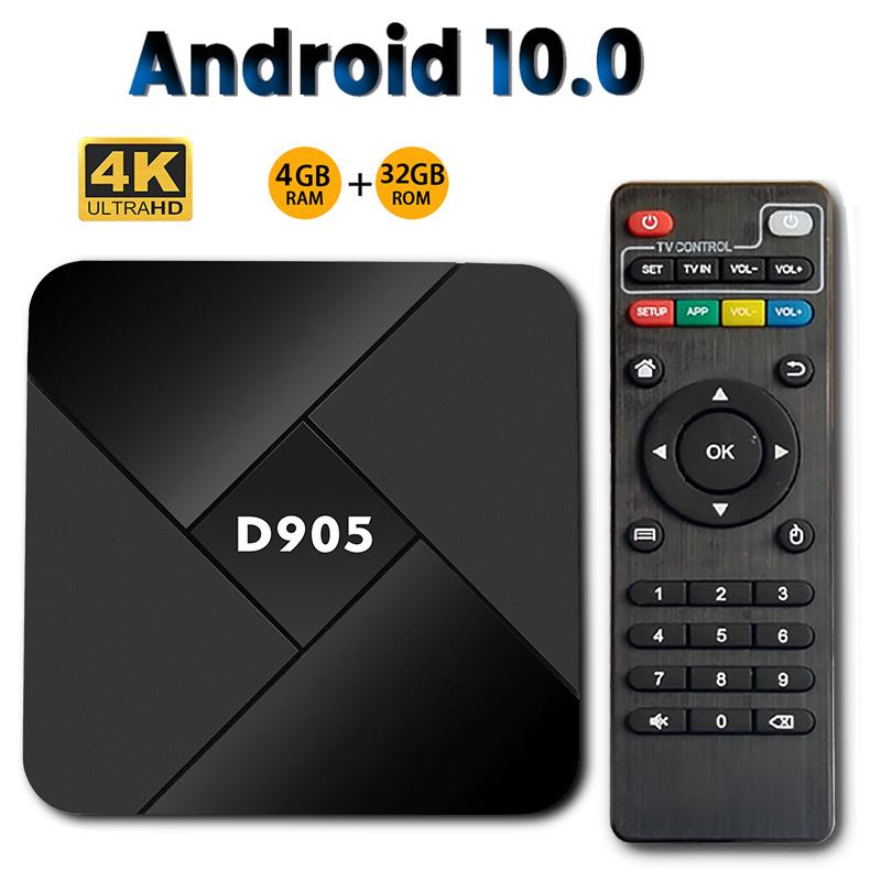 Cheap Smart TV Box Android 10.0 4GB 32GB Wifi 2.4G 4K Amlogic S905