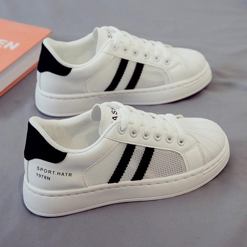 Cheap Spring Summer Mesh Breathable White Shoes Men's Casual Shoes